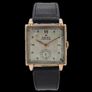 Vintage Rolex 4330 Precision Men's Mechanical Wristwatch 700 Steel & 14k Gold